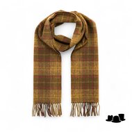 john hanly irish wool medium mustard brown red check