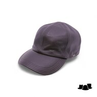 wigens baseball classic cap met oorklep leder dark brown