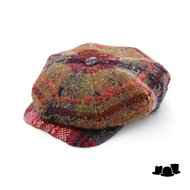 wigens newsboy retro cap magee wool galway multi colour