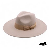 jos van dijck fedora amber wolvilt beige bone