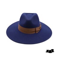 jos van dijck fedora amber wolvilt navy blue