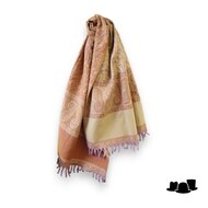 onkar tibetan blanket scarf yak wolmix pastel pink en lilac