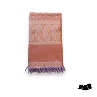 onkar tibetan blanket scarf yak wolmix pastel pink en lilac