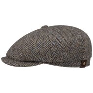 stetson newsboy cap hatteras harris tweed herringbone heather