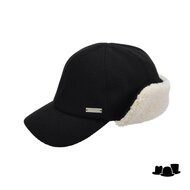 seeberger baseball cap winter oorkleppen borg black