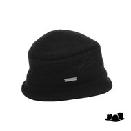 seeberger cloche softvilt boiled wool glimmer black