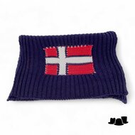 merino knitted sjaal noorse vlag merino wolmix navy