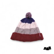 robinsen gebreide pompom muts wolmix 4 colori