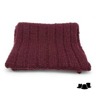 hats and dreams gebreide sjaal mohair wolmix burgundy