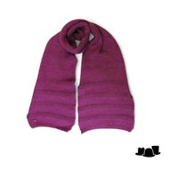 knitted sjaal alpaca mohair wolmix fuchsia