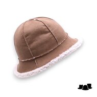 bedacht cloche ariana faux shearling beige