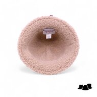 bedacht cloche ariana faux shearling bruin