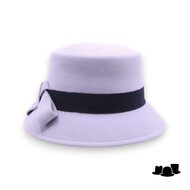 jos van dijck cloche bucket gitty haarvilt lilac grey