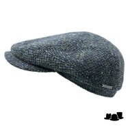 stetson driver cap bespoke harris tweed north atlantic blue