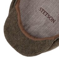 stetson newswboy cap hatteras herringbone brown melange