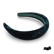 jos van dijck gewatteerde diadeem fluweel dark forest green