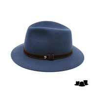 panizza fedora potenza wolvilt jeansblauw