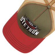 stetson trucker cap festival live loud red olive