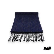 panizza sjaal giasone dessin navy and taupe