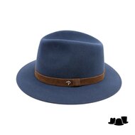 panizza fedora potenza haarvilt jeansblauw