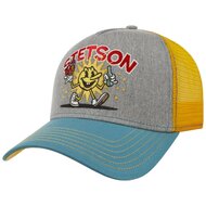 stetson trucker cap walking the sun grey yellow