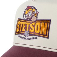 stetson trucker cap hot dog boy purple 