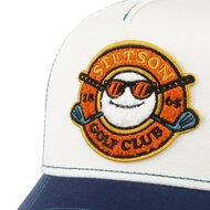 stetson trucker cap golf club cord blue