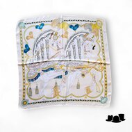 onkar neckerchief mithological horse beige