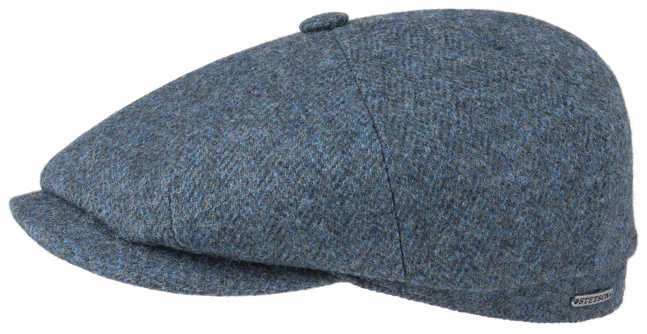 Stetson Hatteras Woolrich Blauwgrijs Visgraat