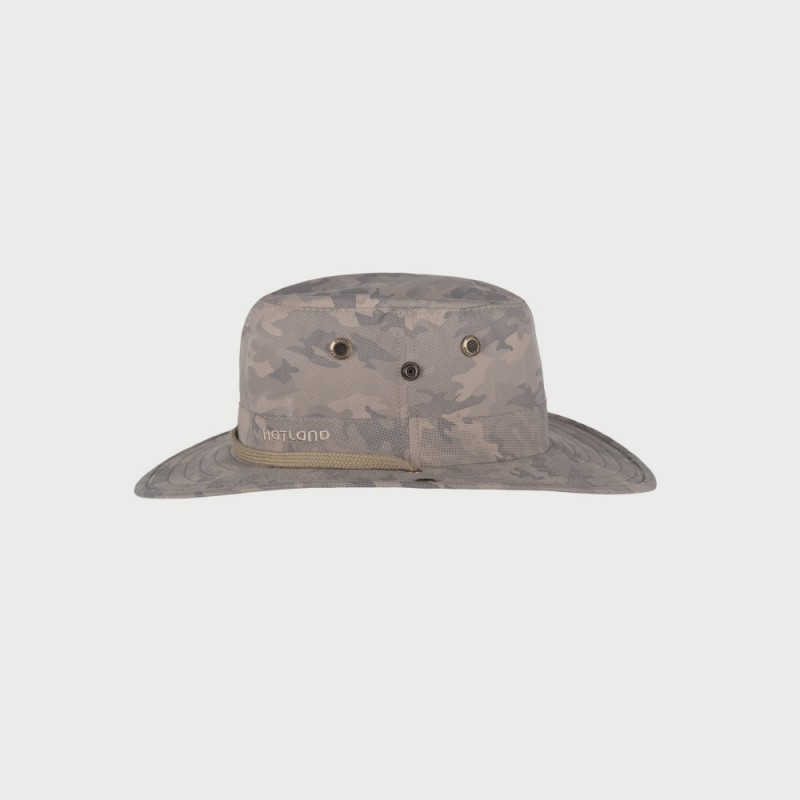 Hatland Vandiver CoolMAX Bucket Wide Brim Camo KHAKI