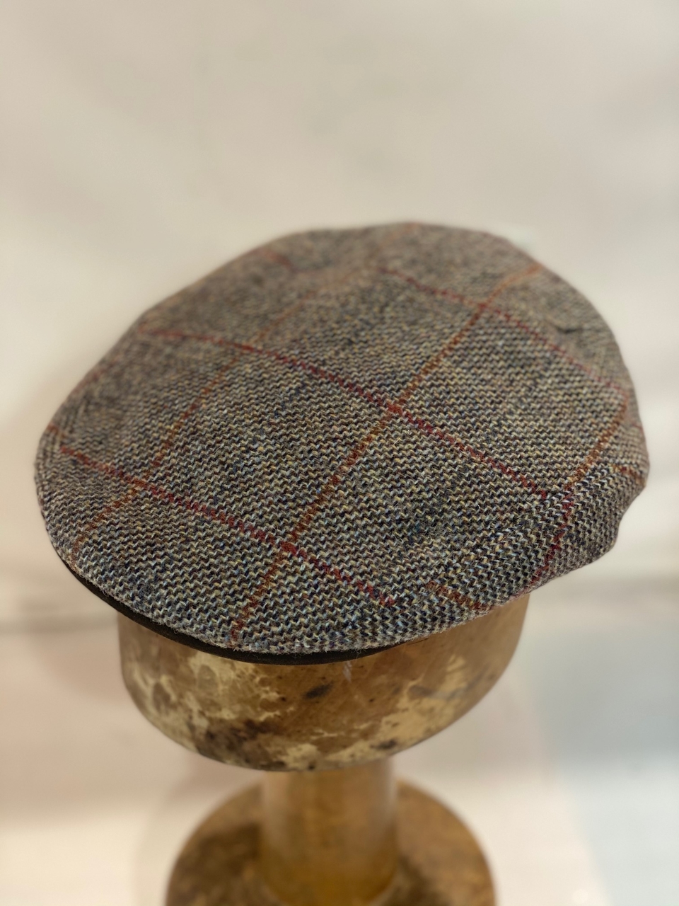 Derby Sport Flat Cap Tweed Ruit Taupe Rust 