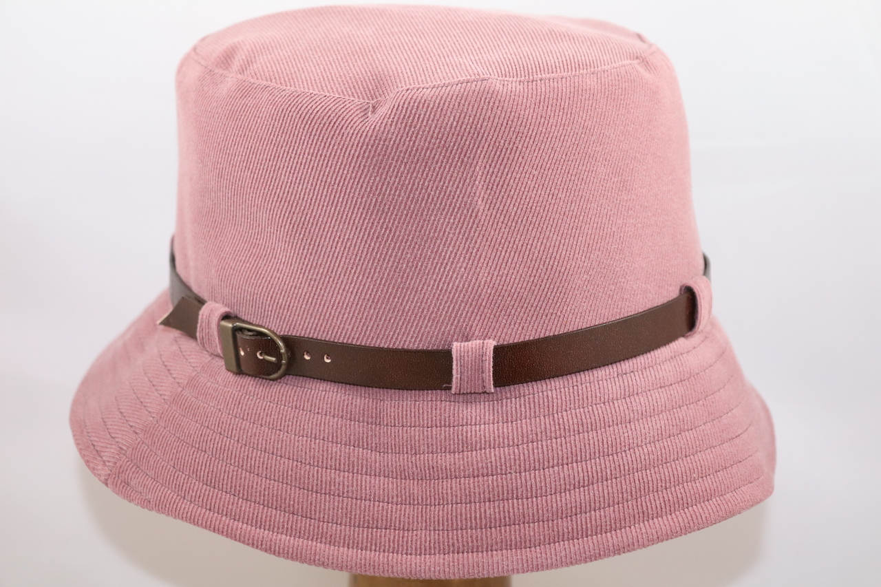 jos van dijck bucket hat ribbel mauve