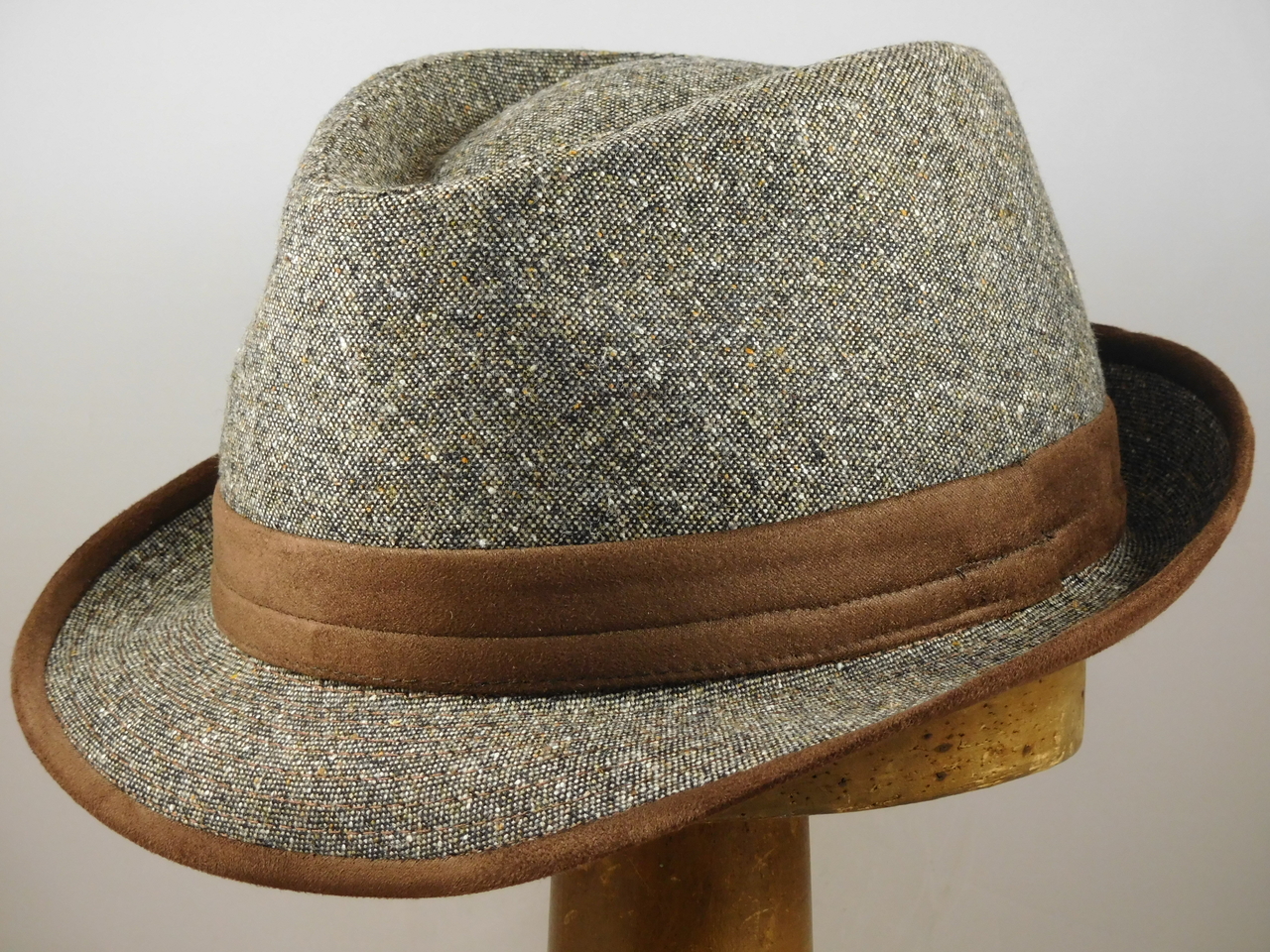 Jos van Dijck Trilby Tweed Bruin Spikkel