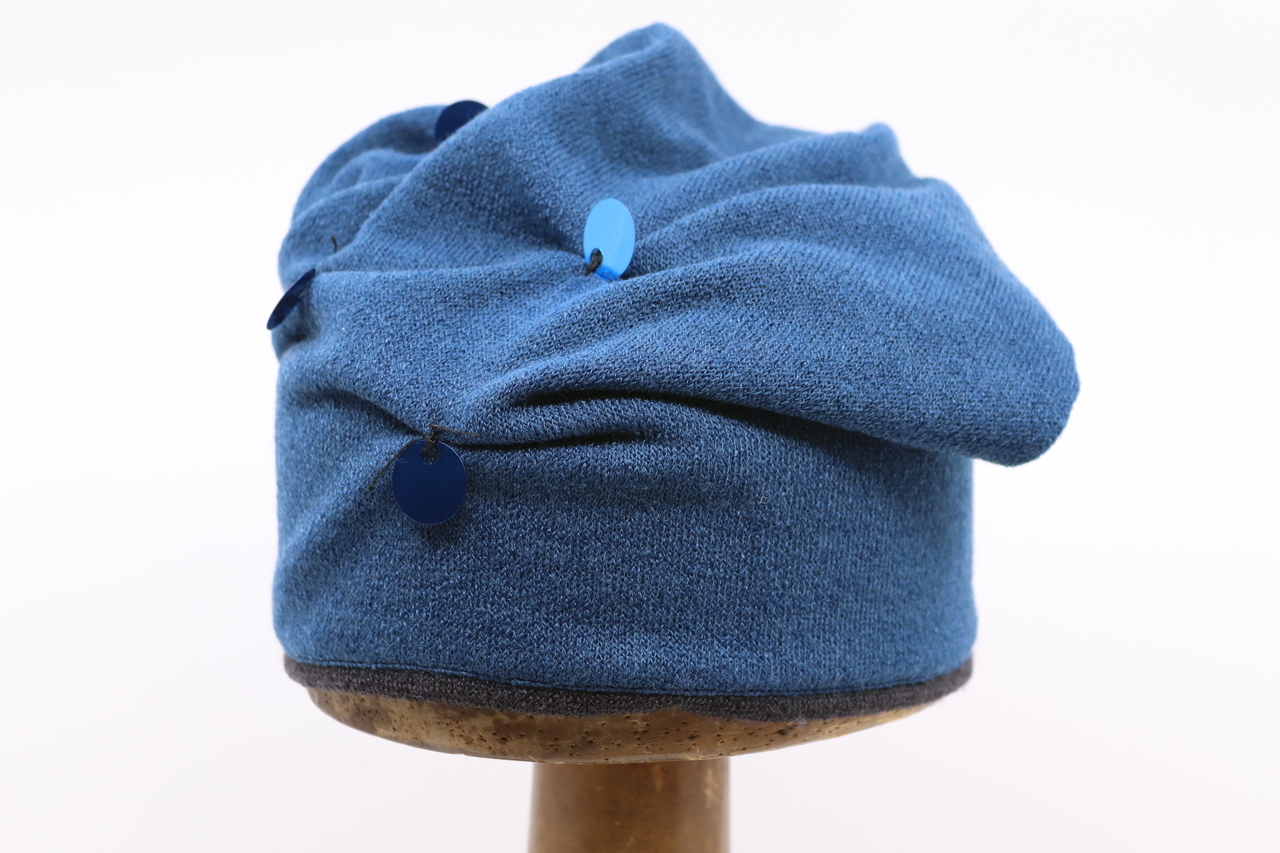 Marini Silvano Lange Beanie Sparkles Blauw