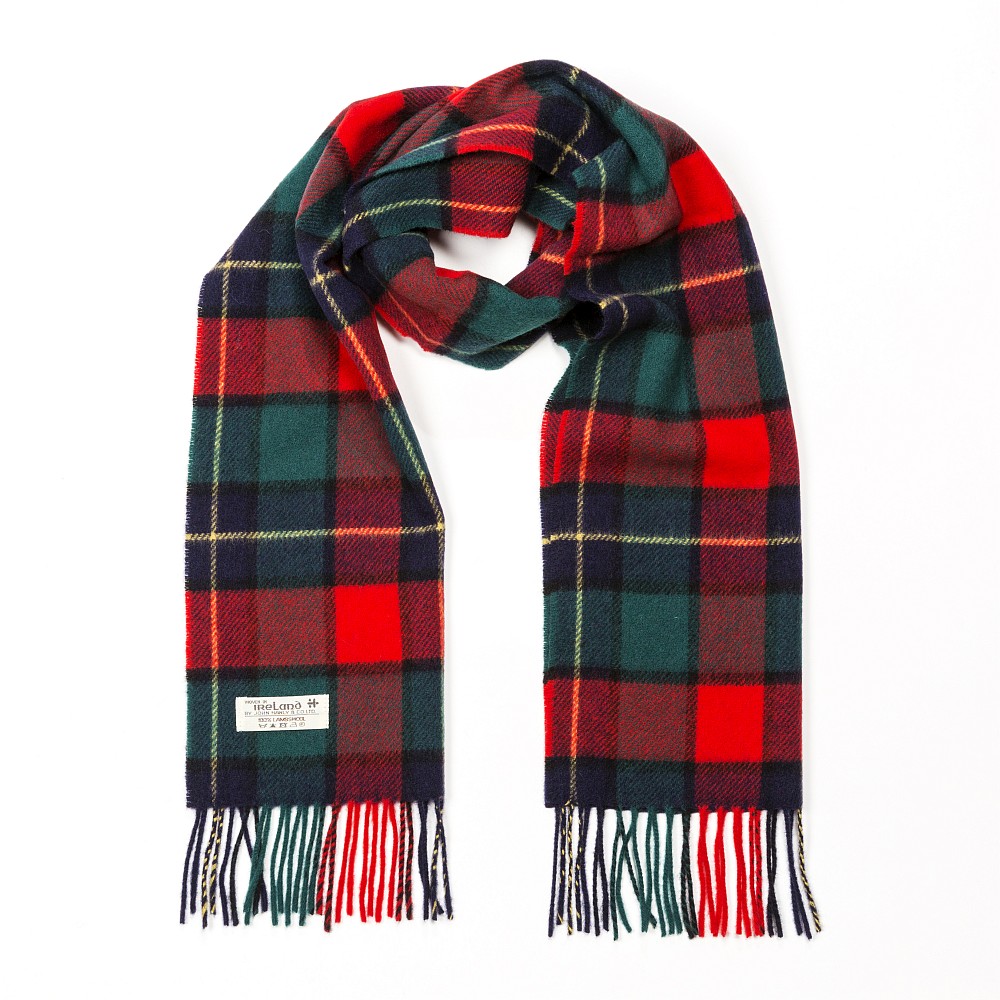 john hanly irish wool scarf short kilgur tartan