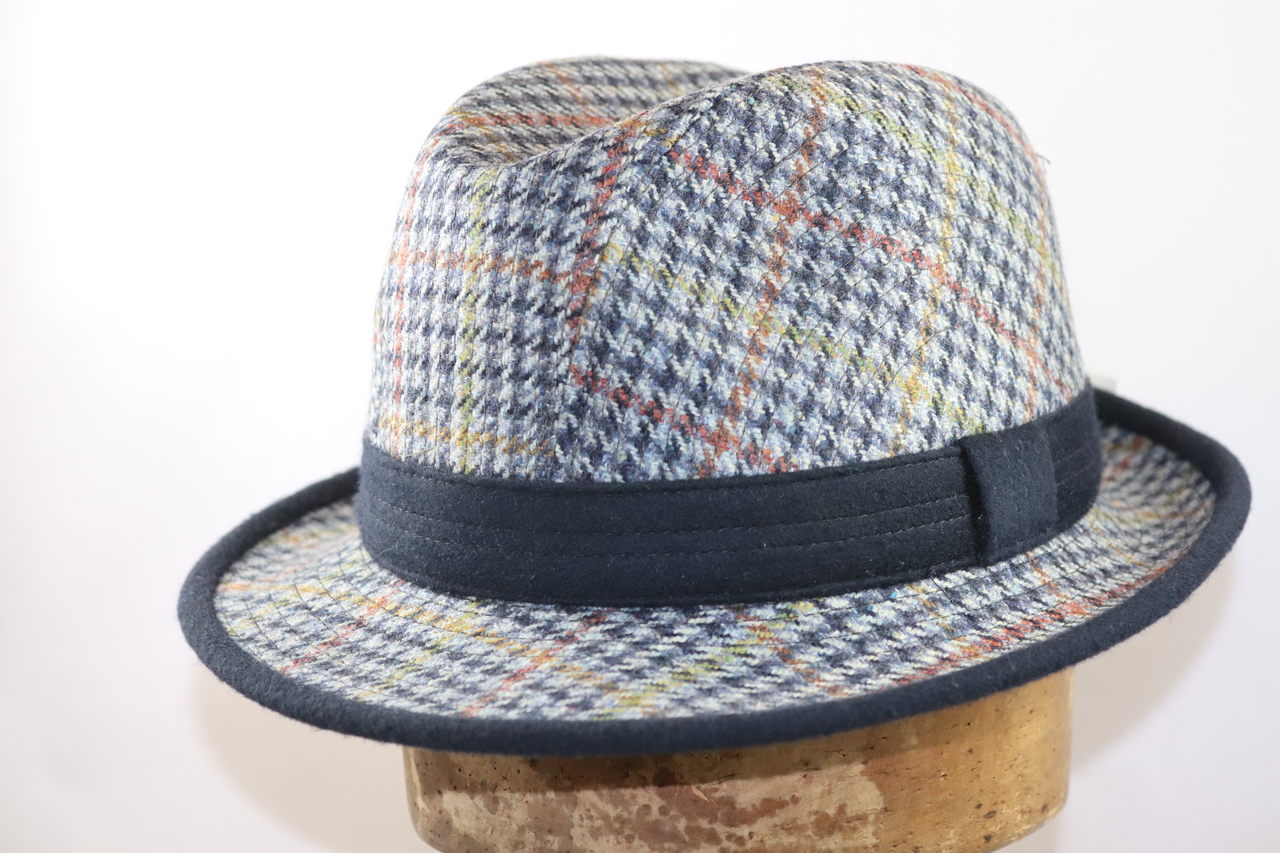 Portaluri Trilby tweedhoed Grijs contrast Blauw