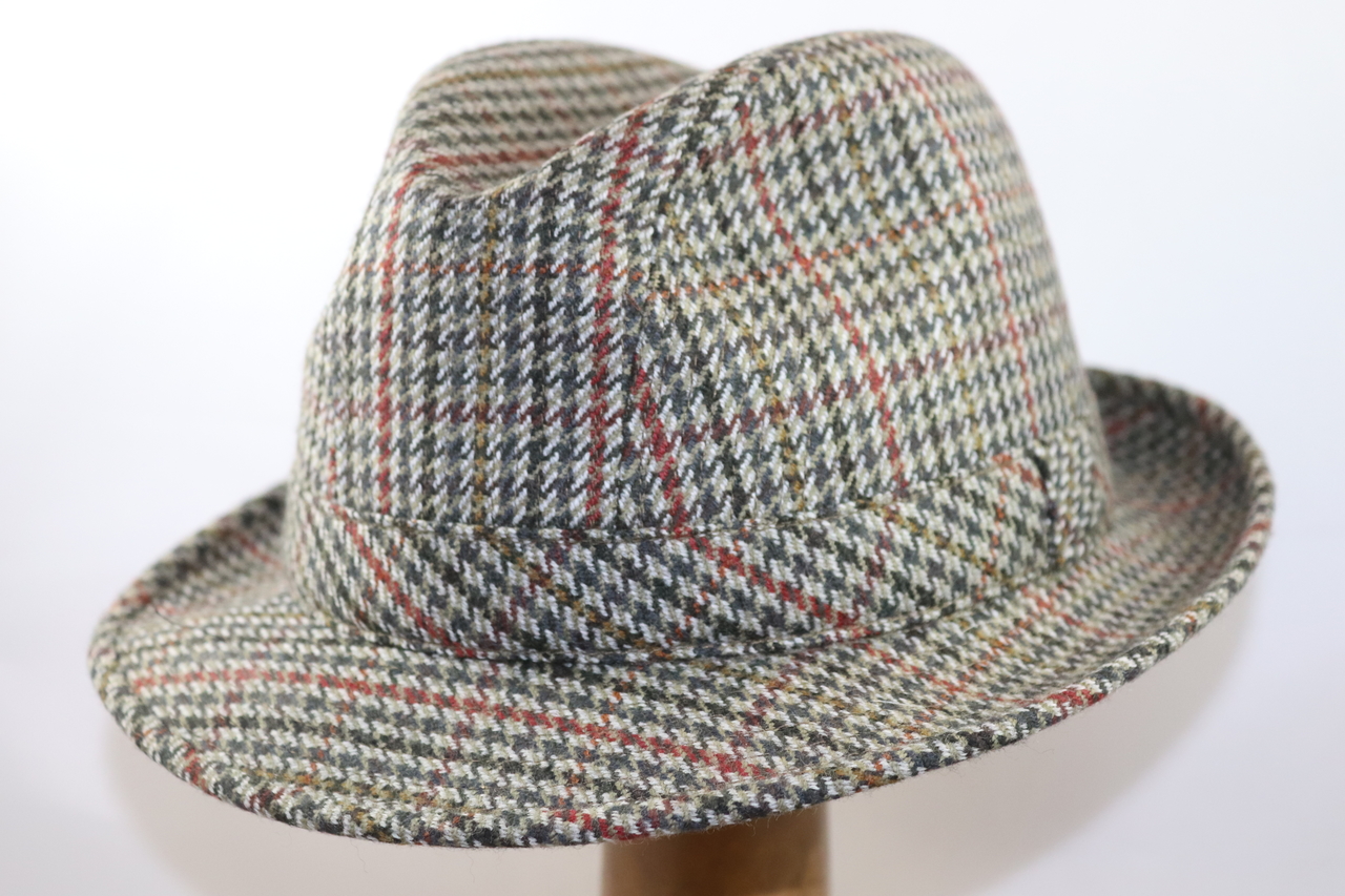 Portaluri Trilby tweedhoed Grijs streep rood