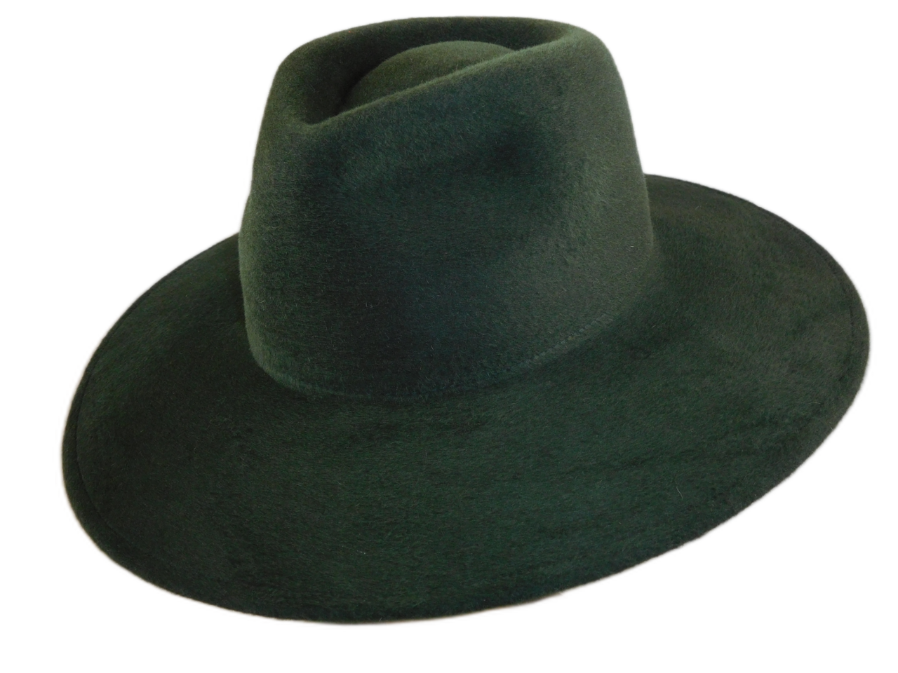 weba hats fedora 9100 velourvilt flessengroen