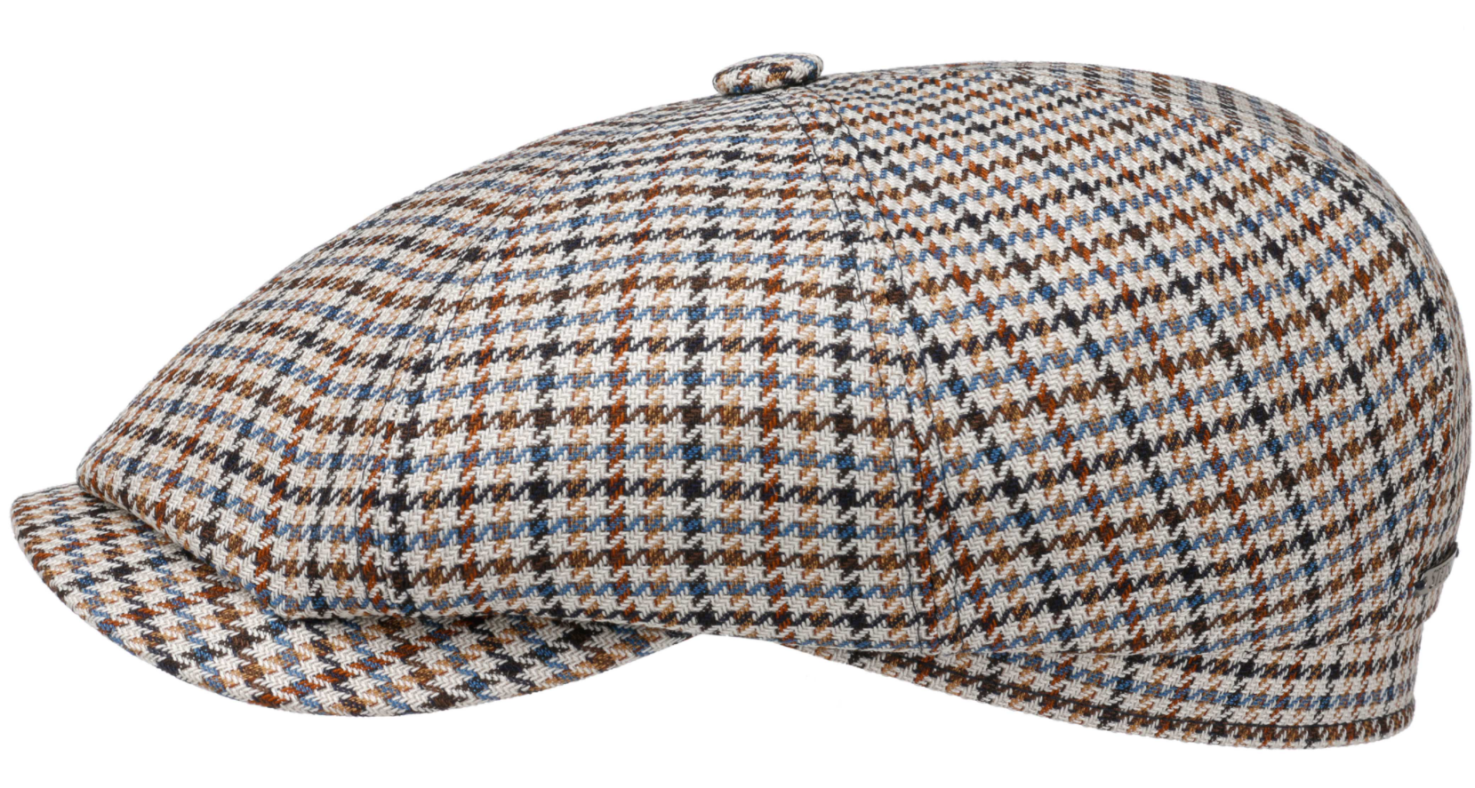 stetson newsboy cap hatteras wool and silk pdp brown and blue