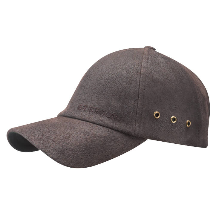 stetson baseball cap liberty pigskin brown