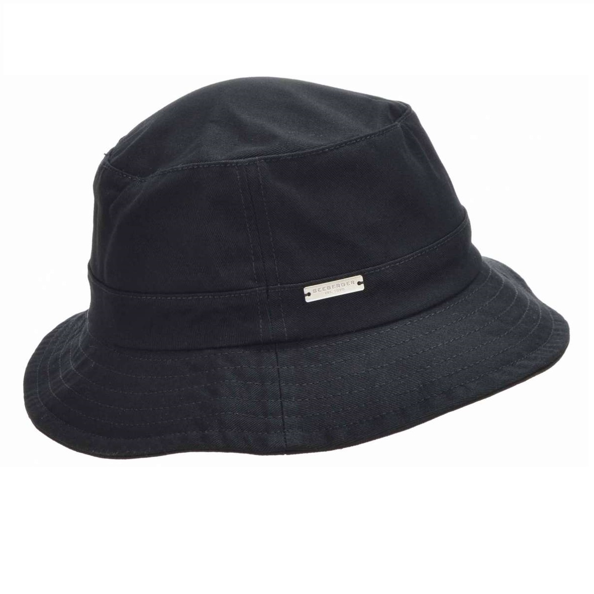 seeberger basic bucket black hat