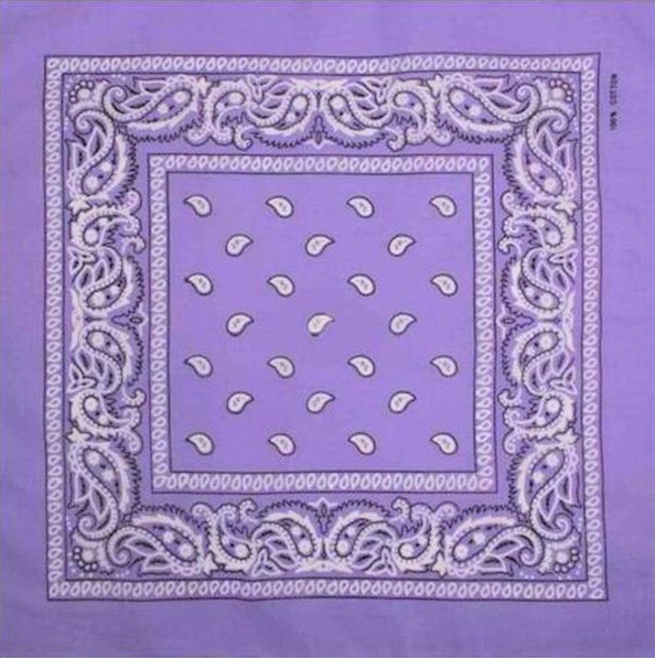 onkar bandana boeren zakdoek paisley lavendel