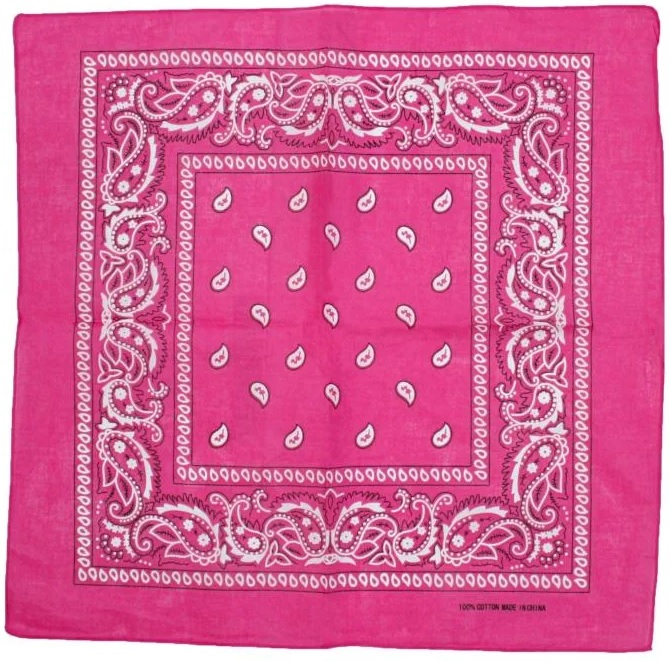 onkar bandana boeren zakdoek paisley magenta