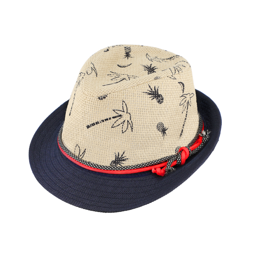 fibi by fiebig kids trilby paper palm pineapple navy