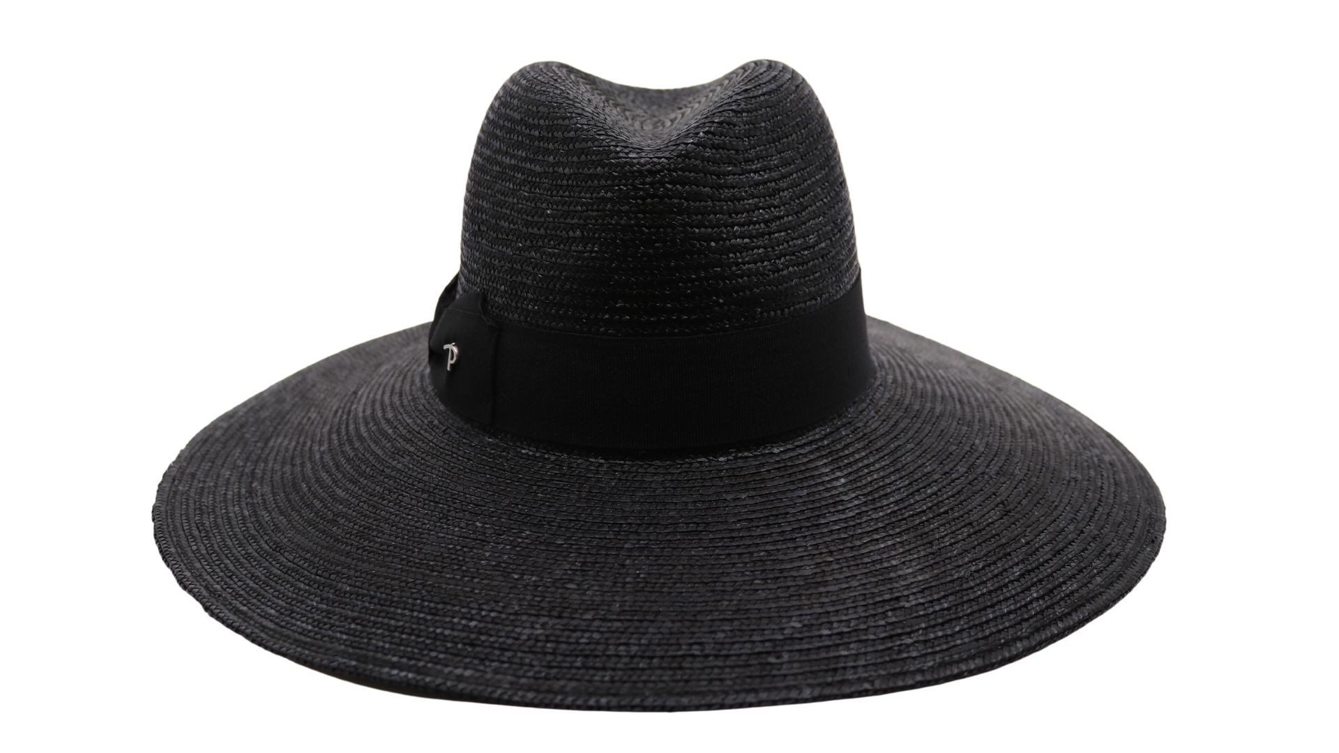 panizza fedora brede rand stro zwart