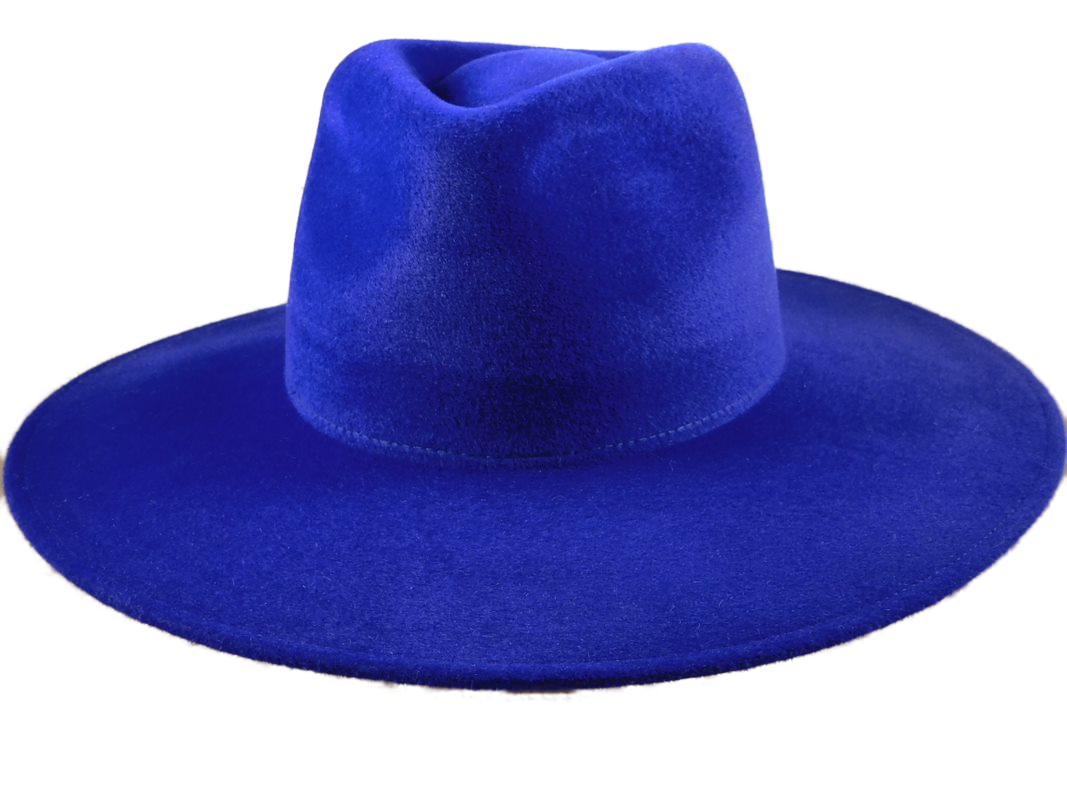 weba hats fedora 9100 velourvilt kobaltblauw