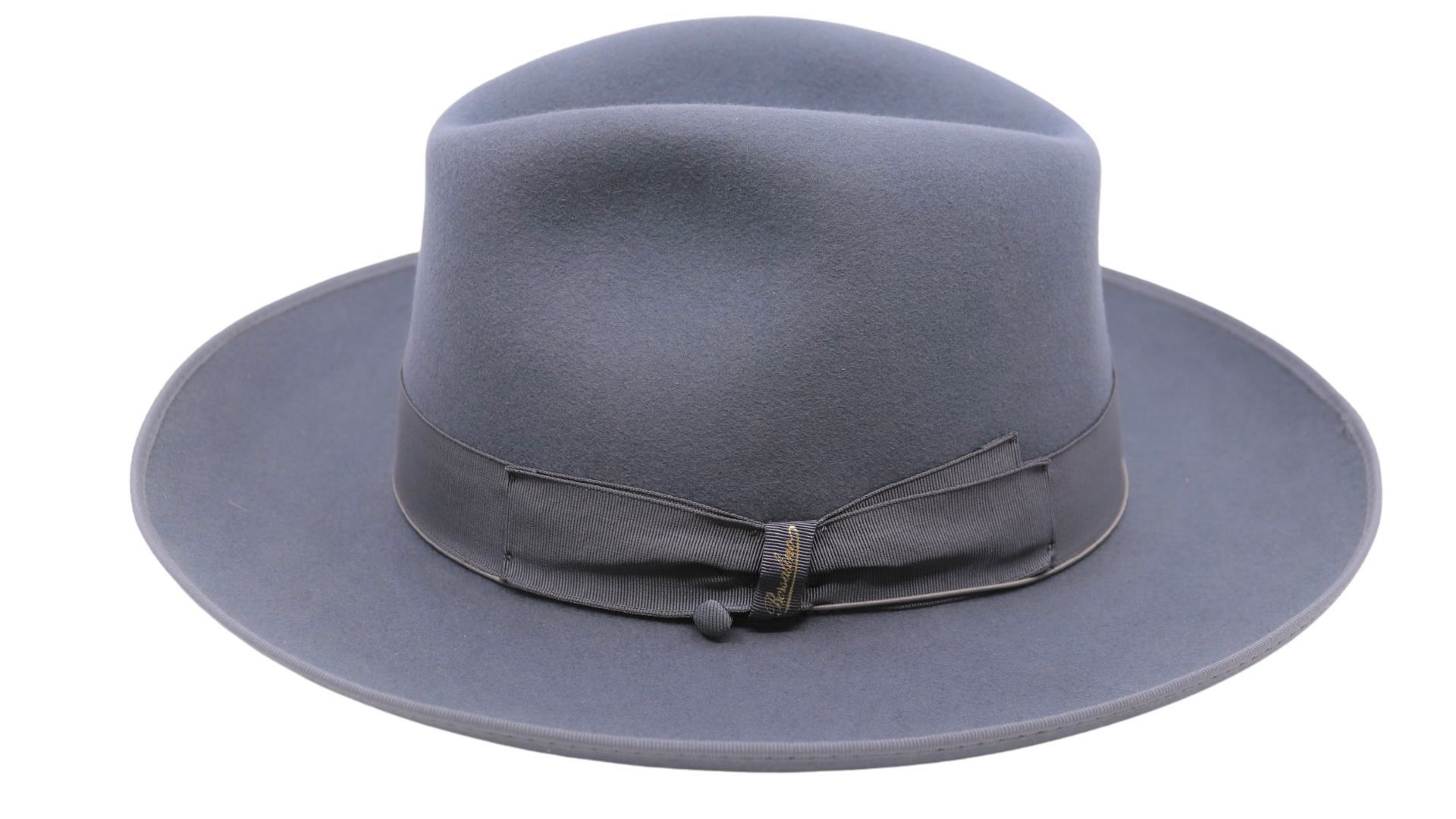 borsalino fedora qs haarvilt binded brim lichtgrijs