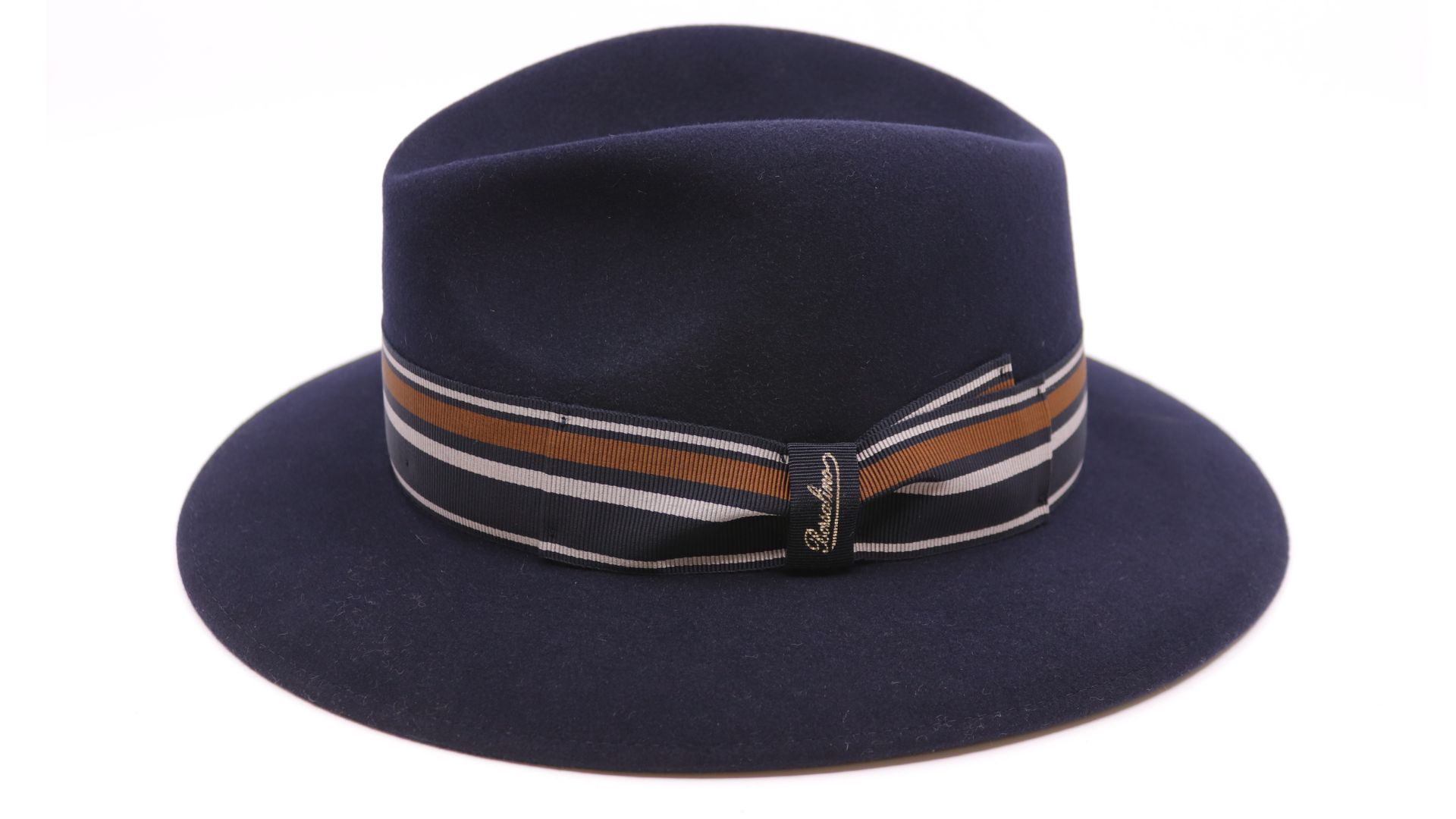 borsalino alessandria fedora haarvilt tricolor navy