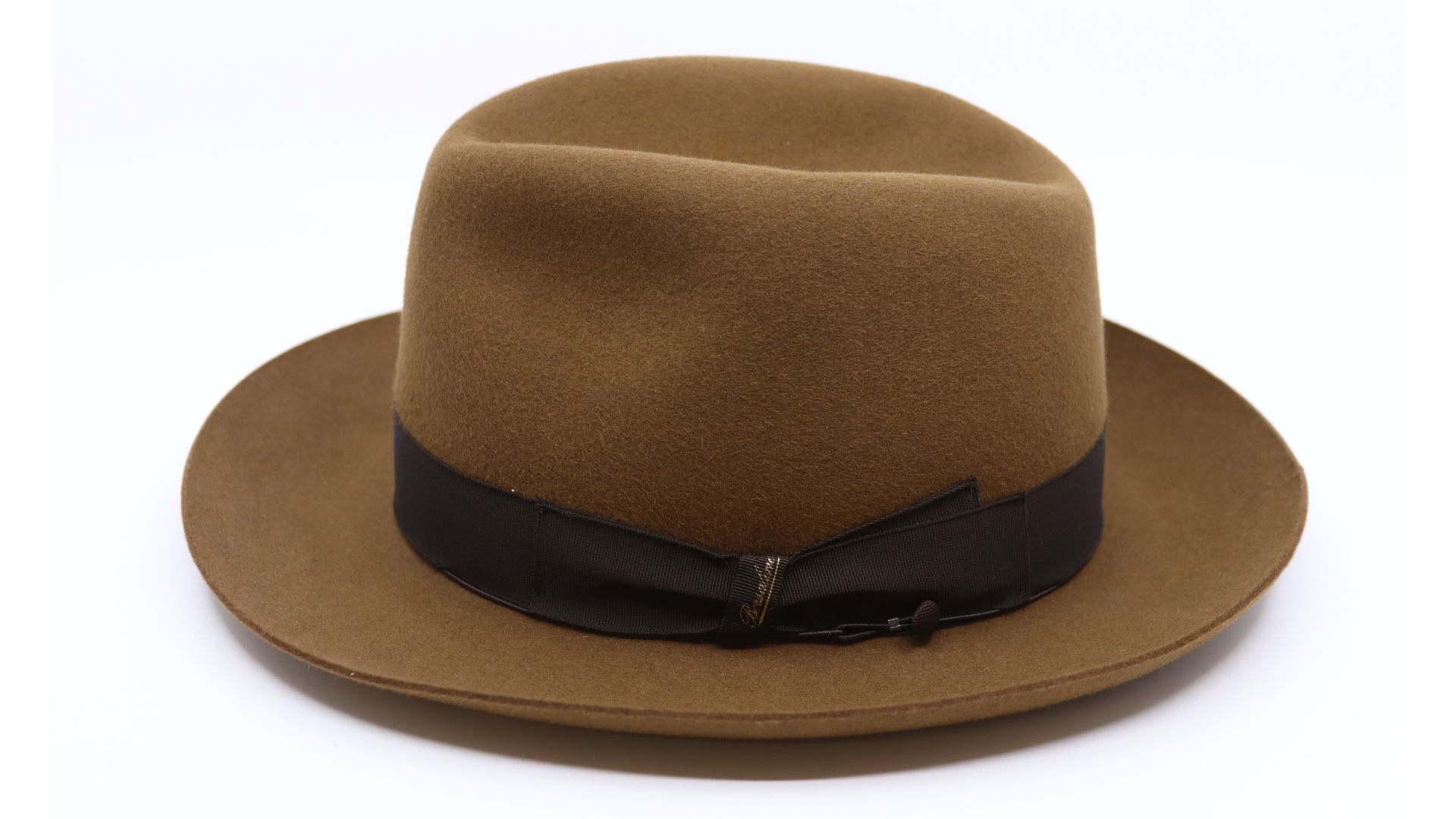 borsalino fedora qs haarvilt cut brim 6 5 cm camel