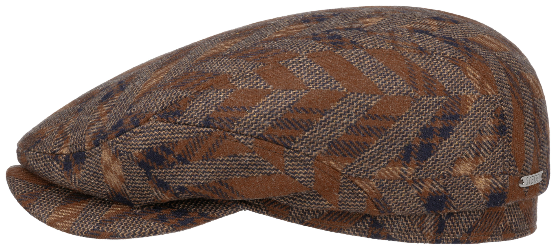 stetson flatcap driver scheerwol cashmere cerruti bruin